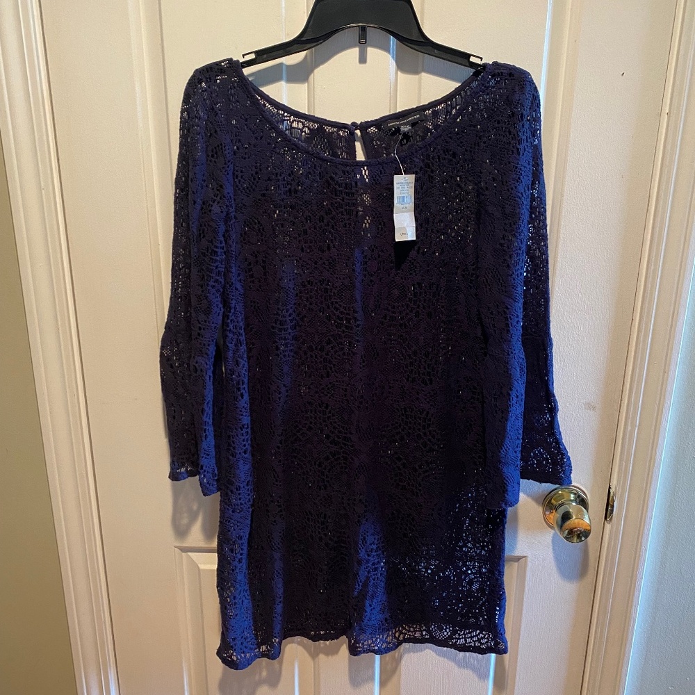 Navy blue beach cover